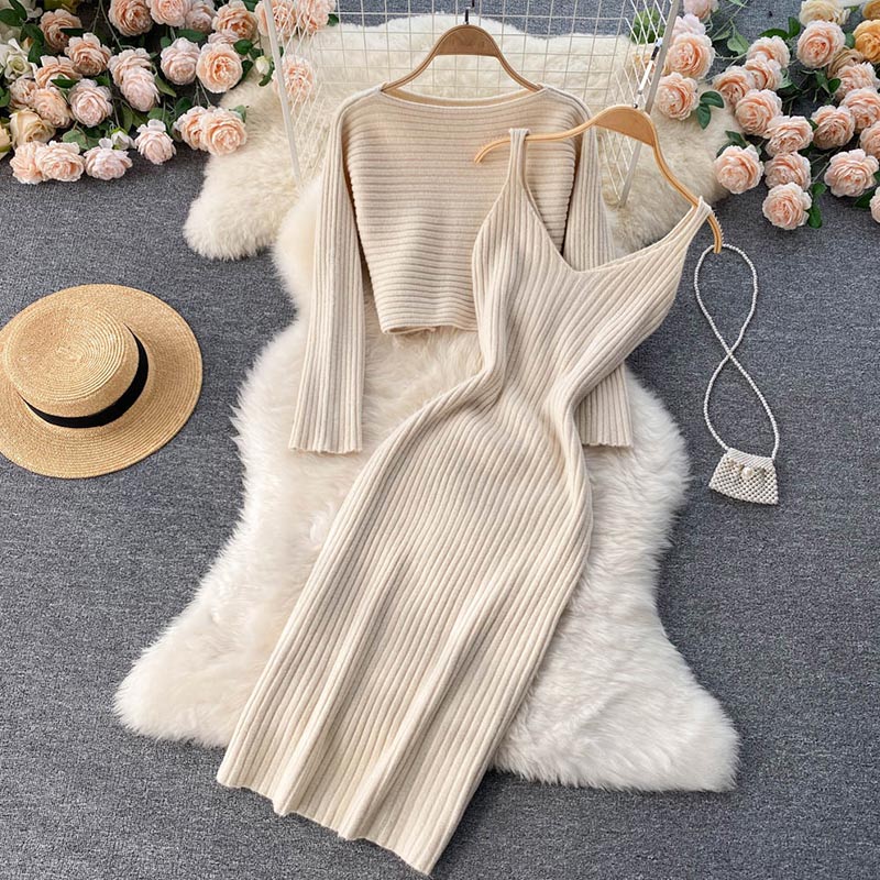 Cozy Two Piece Sweater Dress