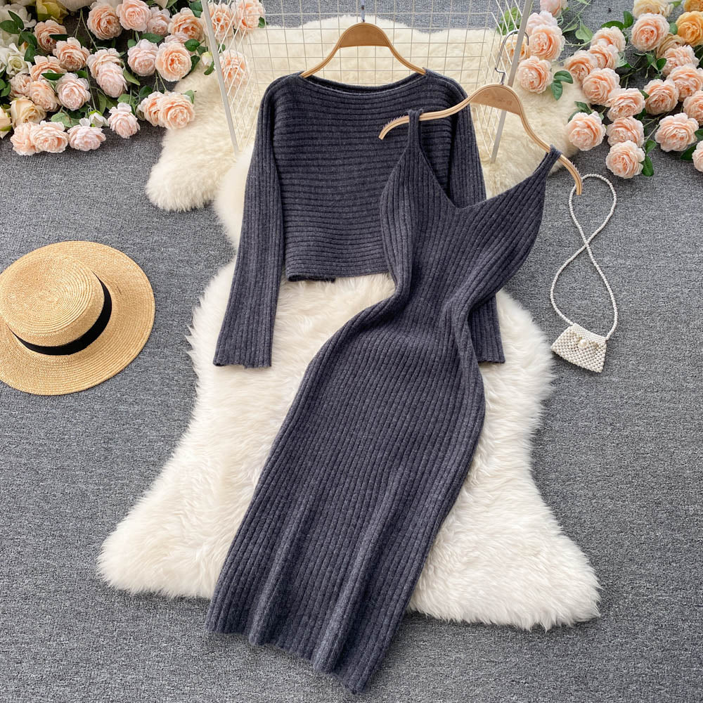 Cozy Two Piece Sweater Dress