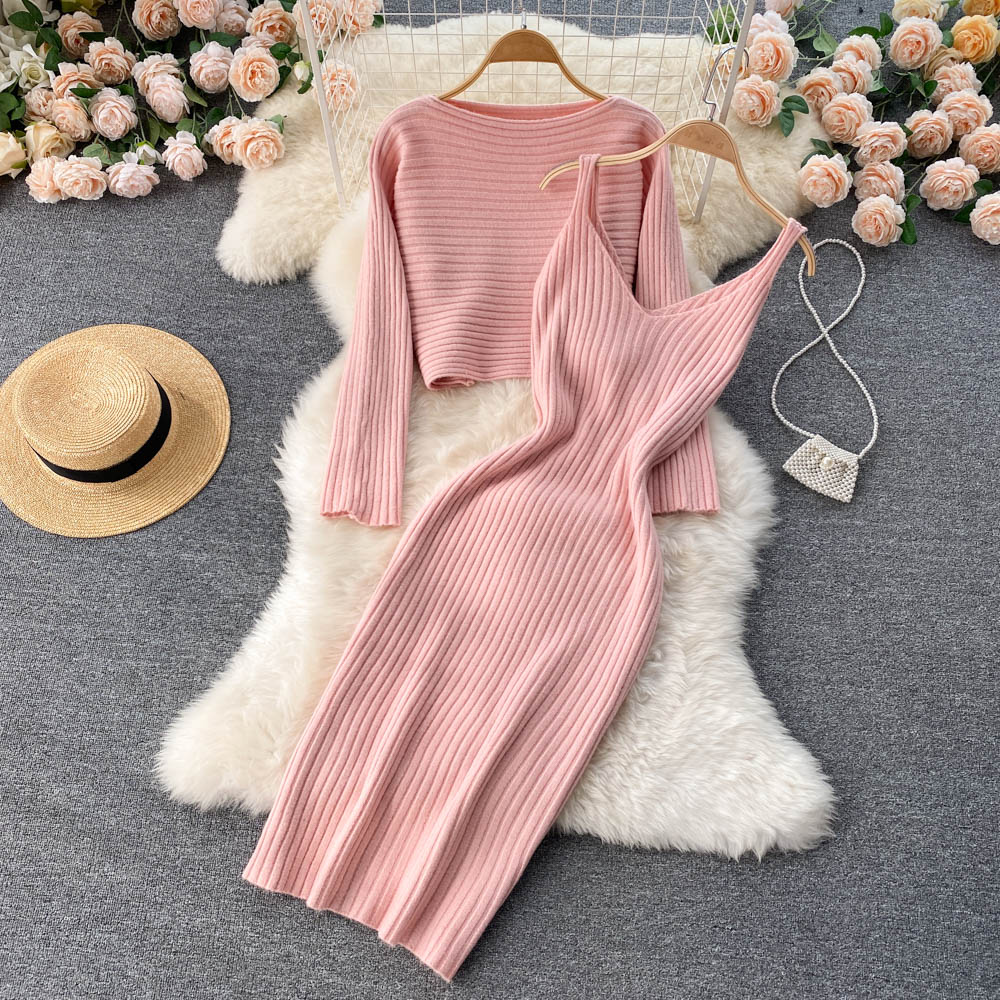 Cozy Two Piece Sweater Dress