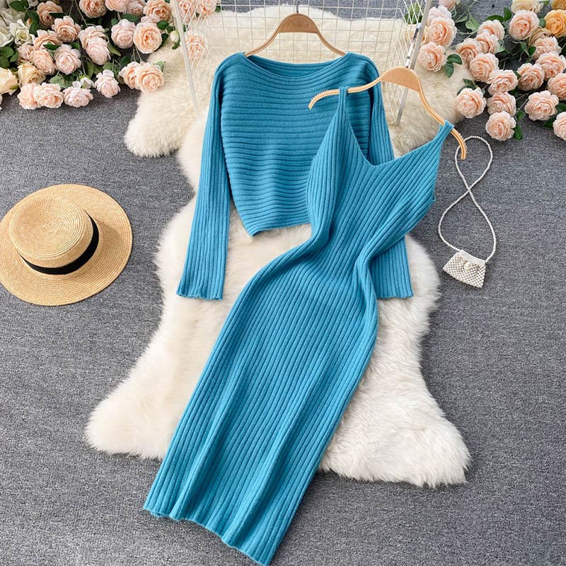 Cozy Two Piece Sweater Dress