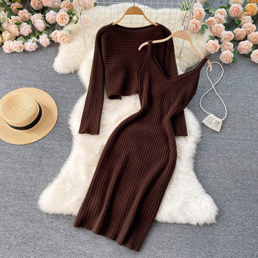 Cozy Two Piece Sweater Dress