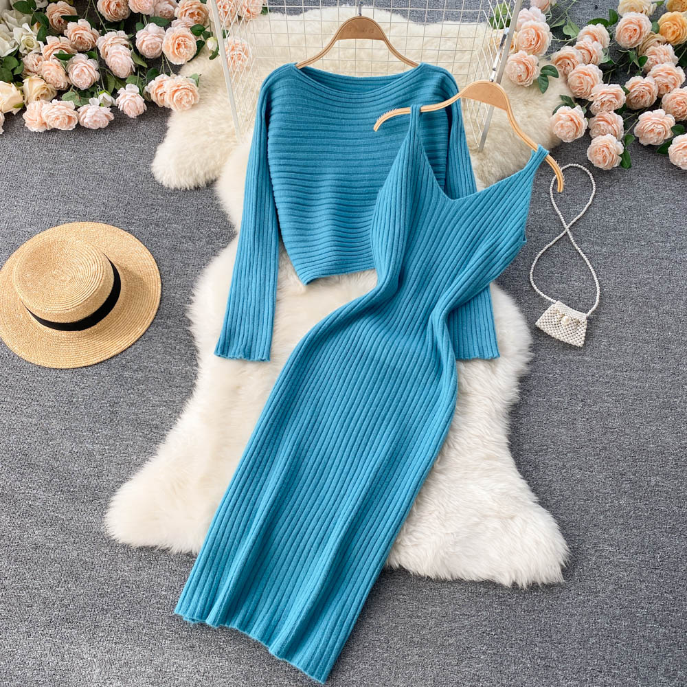 Cozy Two Piece Sweater Dress